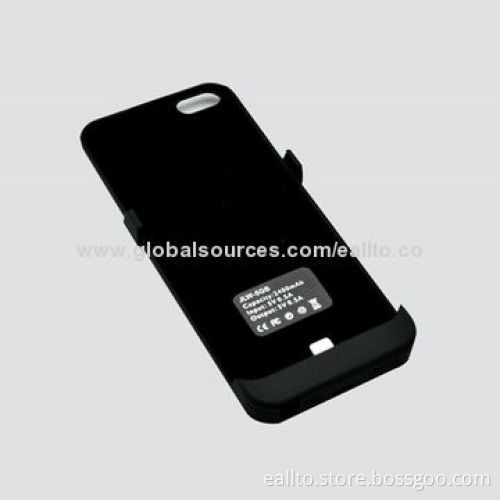 Power Bank Battery Case for iPhone 5/5S, 2,200mAh Capacity